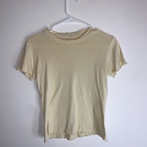 Brandy Melville Pastel Yellow Top